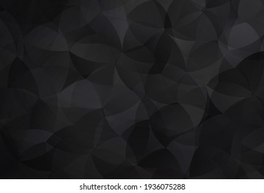 Dark Gray vector low poly texture. Colorful illustration in polygonal style with gradient. Template for cell phone's backgrounds.