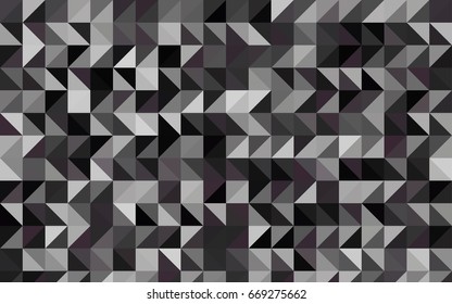 Dark Gray vector low poly background. Colorful illustration in abstract style with gradient. Brand-new style for your business design.