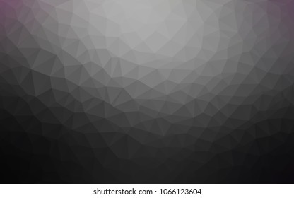 Dark Gray vector modern geometrical abstract background. Texture, new background. Geometric background in Origami style with gradient. 