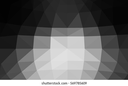 Dark Gray vector modern geometrical abstract background. Texture background. Geometric background in Origami style with gradient. 