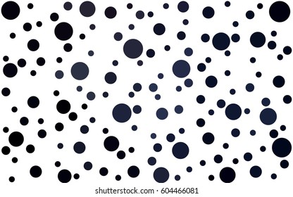 Dark Gray vector modern geometrical circle abstract background. Dotted texture template. Geometric pattern in halftone style with gradient. 