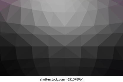 Dark Gray vector modern geometrical abstract background. Texture, new background. Geometric background in Origami style with gradient. 