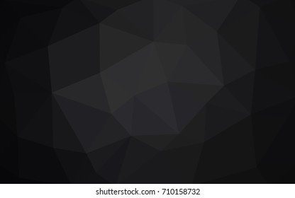 Dark Gray vector modern geometrical abstract background. Texture, new background. Geometric background in Origami style with gradient. 