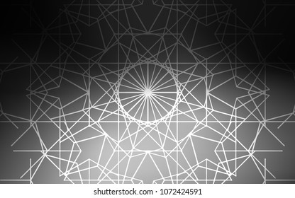 Dark Gray vector natural abstract design. Colorful illustration in abstract style with doodles created by child. The pattern can be used for coloring books and pages for kids.