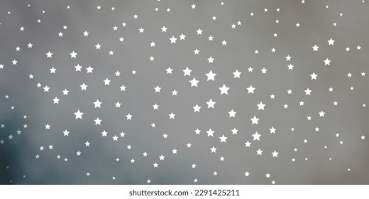 Dark Gray vector pattern with abstract stars. Shining colorful illustration with small and big stars. Pattern for new year ad, booklets.