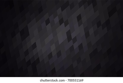 Dark Gray vector pattern. Brand-new rectangular template. Shining geometric sample. Repeating theme with rectangular shapes. Texture for your design.