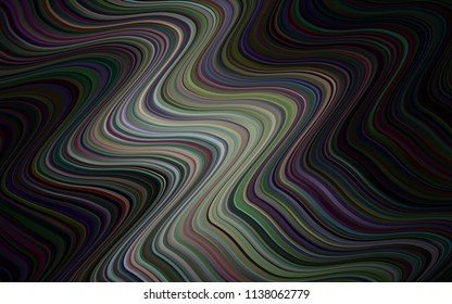 Dark Gray vector pattern with bubble shapes. A completely new color illustration in memphis style. New composition for your brand book.