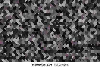 Dark Gray vector pattern with colored spheres. Geometric sample of repeating circles on white background in halftone style.