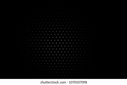 Dark Gray vector pattern with colored spheres. Geometric sample of repeating circles on white background in halftone style.