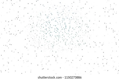 Dark Gray vector pattern with colored spheres. Geometric sample of repeating circles on white background in halftone style.