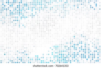 Dark Gray vector pattern with colored spheres. Geometric sample of repeating circles on white background in halftone style.