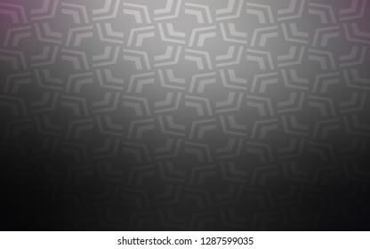 Dark Gray vector pattern with lines, ovals. Colorful abstract illustration with gradient lines. Marble design for your web site.