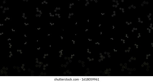 Dark Gray vector pattern with magic elements. Abstract illustration with gothic gradient shapes. Background for esoteric, mystic designs.