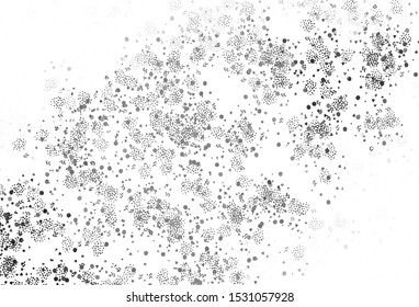 Dark Gray vector pattern with random forms. Colorful chaotic forms with gradient in modern style. Best smart design for your business.