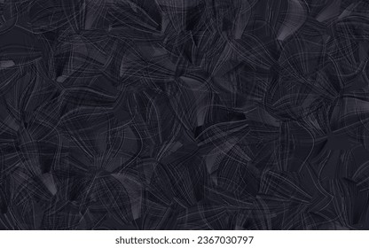 Dark Gray vector pattern with random forms.