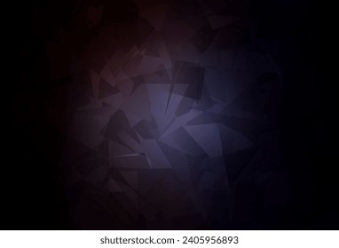 Dark Gray vector pattern with random polygonals. Colorful chaotic forms with gradient in modern style. Background for a cell phone.