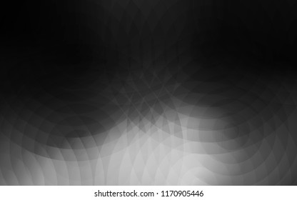 Dark Gray vector pattern with spheres. Beautiful colored illustration with blurred circles in nature style. New design for ad, poster, banner of your website.