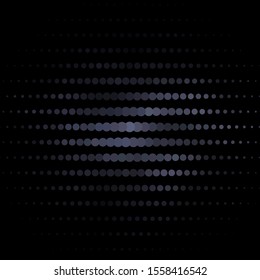 Dark Gray vector pattern with spheres. Colorful illustration with gradient dots in nature style. Pattern for booklets, leaflets.