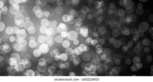 Dark Gray vector pattern with spheres. Abstract colorful disks on simple gradient background. Design for posters, banners.