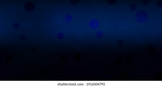 Dark gray vector pattern with spheres. Colorful illustration with gradient dots in nature style. Design for posters, banners.