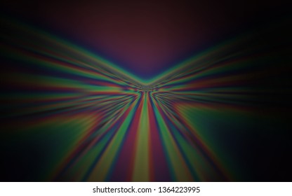 Dark Gray vector pattern with wry lines. Glitter abstract illustration with wry lines. Colorful wave pattern for your design.