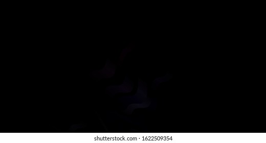 Dark Gray vector pattern with wry lines. Bright illustration with gradient circular arcs. Design for your business promotion.