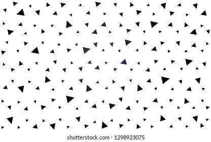 Dark Gray vector  polygon abstract layout. Geometric illustration in Origami style with gradient.  Completely new template for your banner.