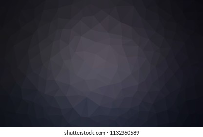 Dark Gray vector polygonal background. Triangular geometric sample with gradient.  A new texture for your web site.