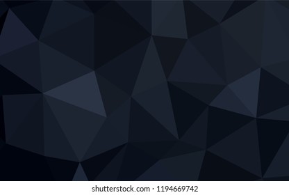 Dark Gray vector polygonal background. A sample with polygonal shapes. Template for cell phone's backgrounds.