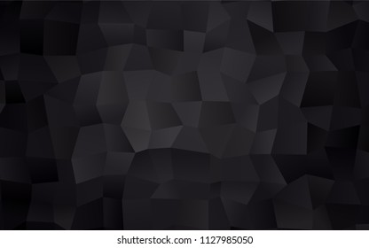 Dark Gray vector polygonal illustration consisting of rectangles. Rectangular design for your business. Creative geometric background in origami style with gradient.