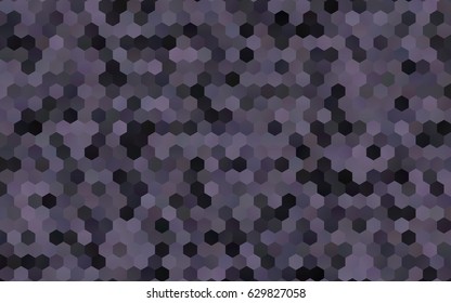 Dark gray vector polygonal illustration, which consist of hexagons. Hexagonal pattern for your business design. Geometric background in Origami style with gradient. 