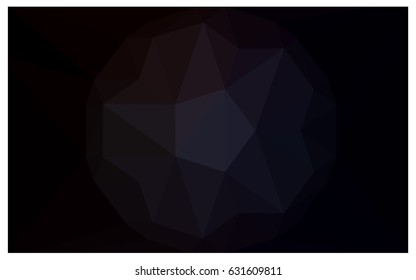 Dark Gray vector polygonal illustration, which consist of triangles with a gemstone in center. Triangular design of a huge diamond for your business. Creative geometric background of gems.