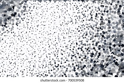 Dark Gray vector polygonal illustration consisting of rectangles. Rectangular design for your business. Creative geometric background in origami style with gradient.