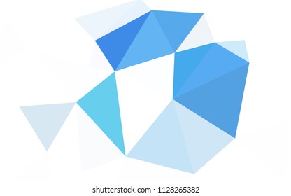 Dark Gray vector polygonal template. Geometric illustration in Origami style with gradient.  Textured pattern for your backgrounds.