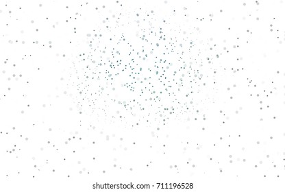 Dark Gray vector red banner with set of circles, dots. Donuts Background. Creative Design Template. Technological halftone illustration.