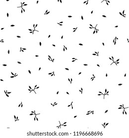Dark Gray vector seamless abstract background with leaves. Creative illustration in blurred style with leaves. Trendy design for wallpaper, fabric makers.