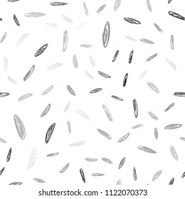 Dark Gray vector seamless backdrop with dots. Blurred decorative design in abstract style with bubbles. New design for ad, poster, banner of your website.