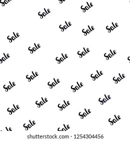 Dark Gray vector seamless pattern with sale signs. Colorful set of  percentage signs in simple style. Backdrop for mega promotions, discounts.