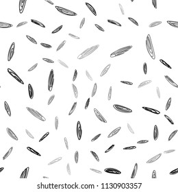 Dark Gray vector seamless texture with disks. Glitter abstract illustration with blurred drops of rain. Pattern can be used for ads, leaflets.