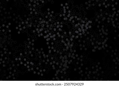 Dark Gray vector template with artificial intelligence structure. Abstract illustration with links and dots of AI. Pattern for  poster, banner of technology.