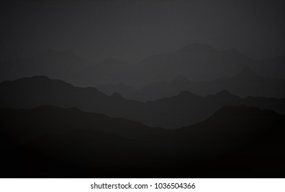 Dark Gray vector template with bubble shapes. Blurred geometric sample with gradient bubbles.  Brand-new design for your ads, poster, banner.