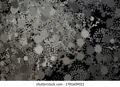 Dark Gray vector template with chaotic shapes. Illustration with colorful gradient shapes in abstract style. Background for a cell phone.