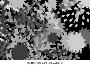 Dark Gray vector template with chaotic shapes. Simple colorful illustration with abstract gradient shapes. Best smart design for your business.