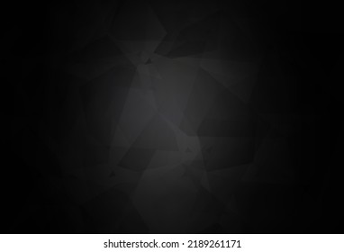 Dark Gray vector template with chaotic poly shapes. Colorful chaotic forms with gradient in modern style. Best smart design for your business.