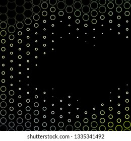 Dark Gray vector template with circles. Abstract colorful disks on simple gradient background. Design for your commercials.