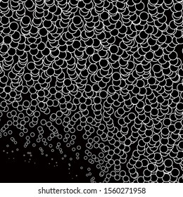 Dark Gray vector template with circles. Illustration with set of shining colorful abstract spheres. Pattern for websites, landing pages.