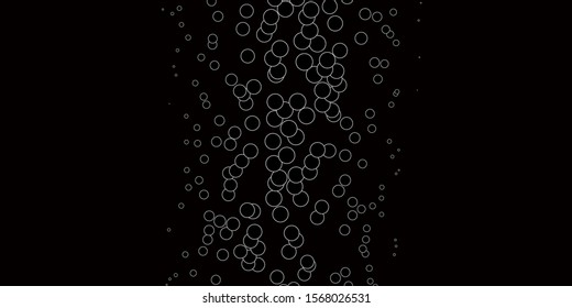Dark Gray vector template with circles. Colorful illustration with gradient dots in nature style. New template for a brand book.
