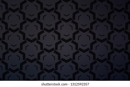 Dark Gray vector template with curved lines. Colorful illustration in simple style with gradient. Brand new design for your ads, poster, banner.