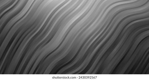 Dark Gray vector template with curves. Bright sample with colorful bent lines, shapes. Design for your business promotion.