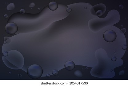 Dark Gray vector template with lava shapes. Shining crooked illustration in memphis style. A new texture for your  ad, booklets, leaflets.